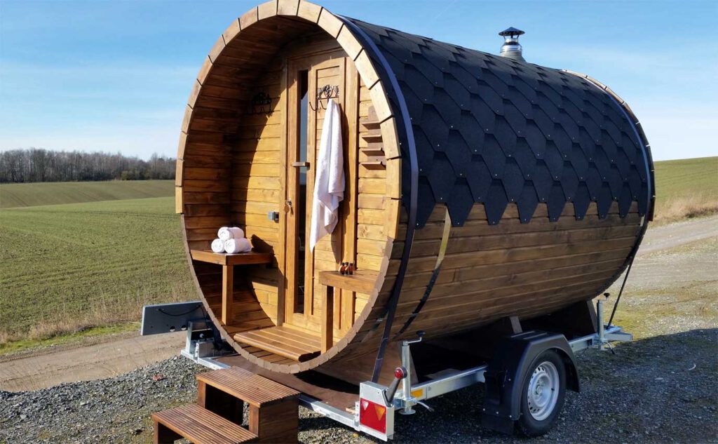 Kleine mobile Sauna mieten im Harz